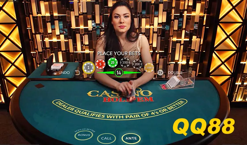 Sảnh Live Casino QQ88 quy tụ toàn bộ trò chơi kinh điển tại các sòng bạc